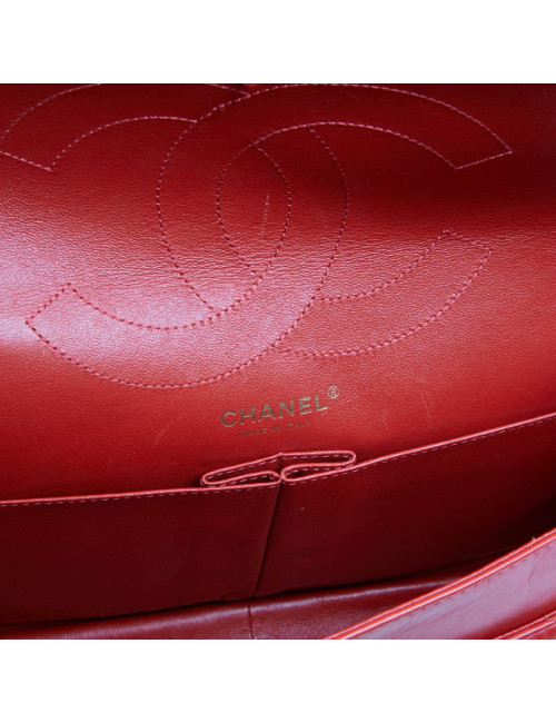 2.55 CHANEL cuir d'agneau rouge