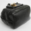 Chanel vintage black leather backpack