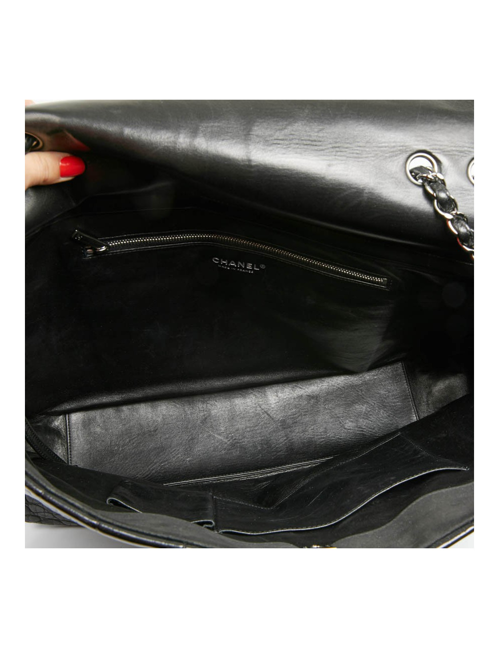 Cabas CHANEL crocodile noir