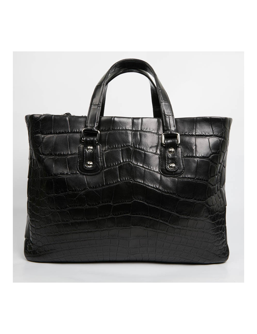 Cabas CHANEL crocodile noir