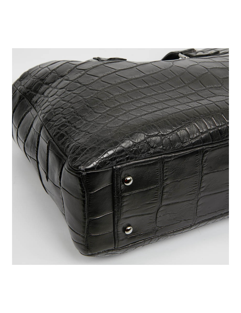 Cabas CHANEL crocodile noir