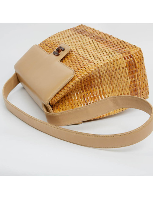 Sac osier CHANEL Vintage