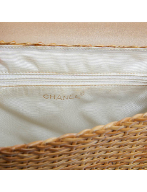 Sac osier CHANEL Vintage