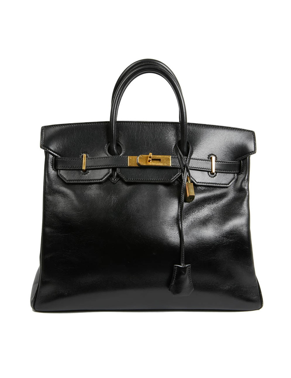 HAC 32 HERMES cuir box noir