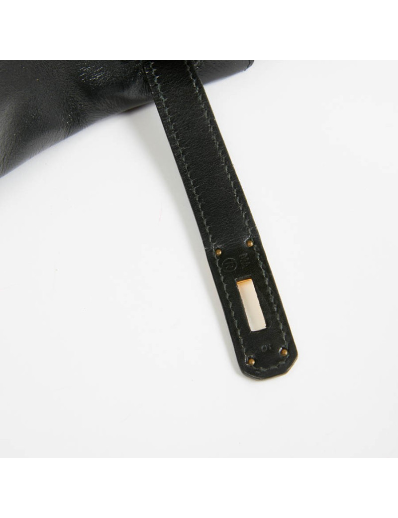 HAC 32 HERMES cuir box noir