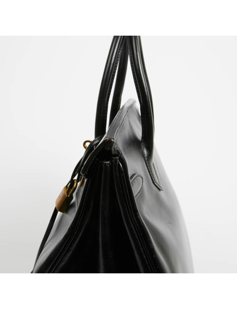 HAC 32 HERMES cuir box noir