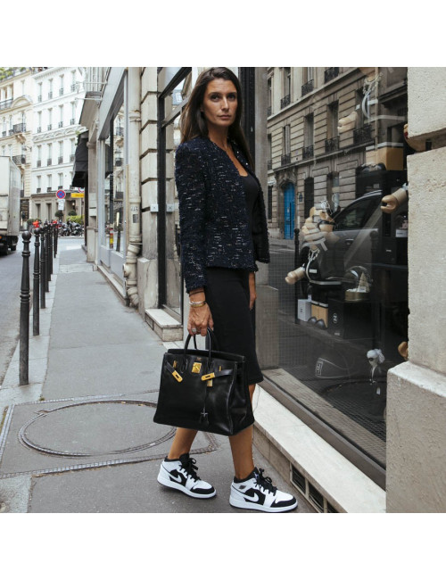 HAC 32 HERMES cuir box noir