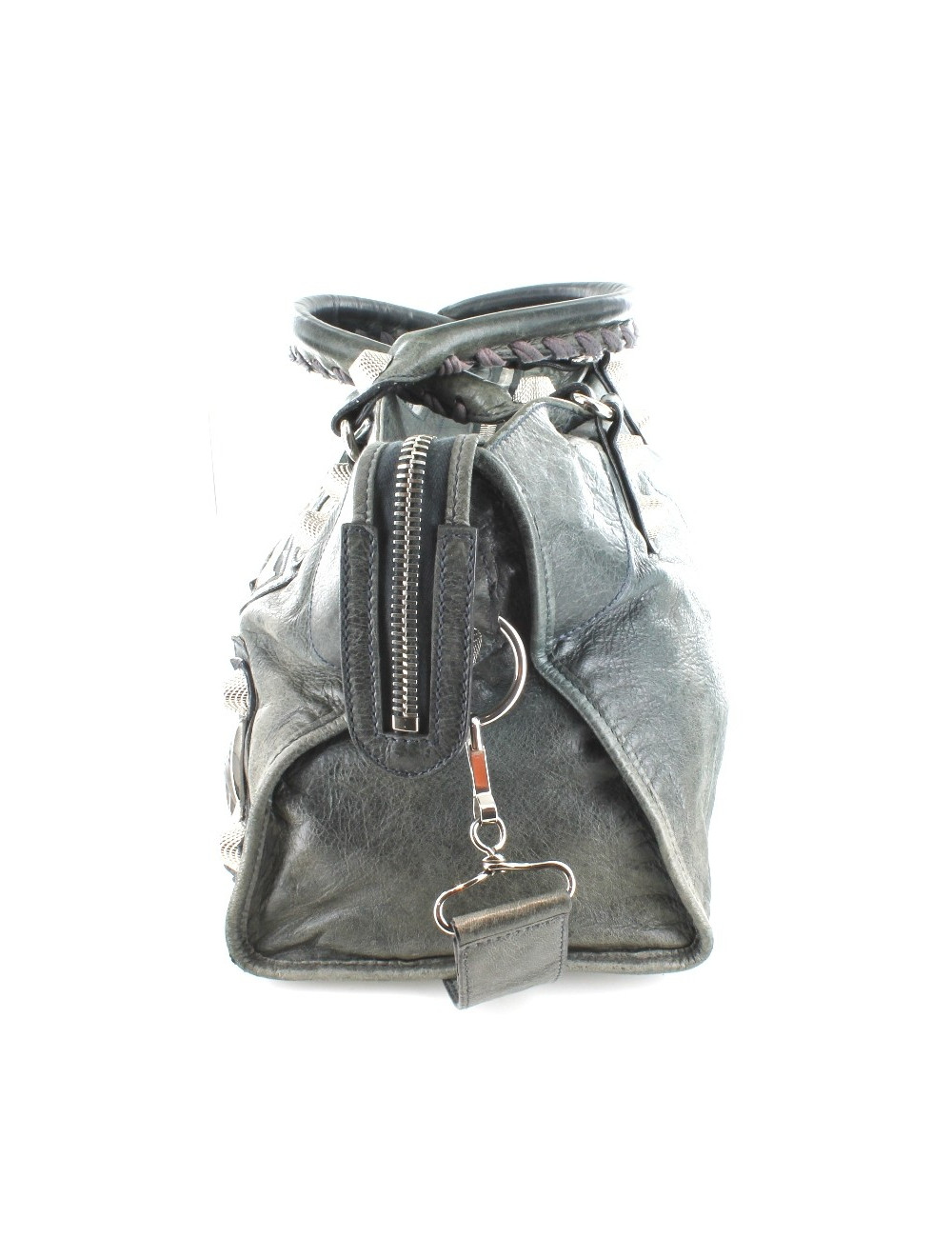 Sac BALENCIAGA Giant City argent cuir anthracite