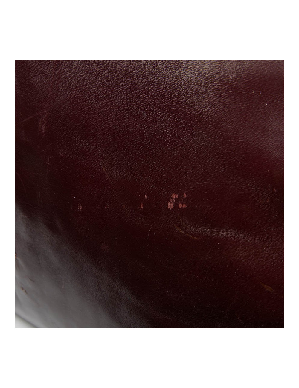 Haut à courroies 45 HERMES cuir box bordeaux 