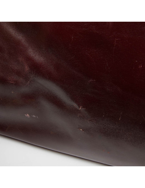 Haut à courroies 45 HERMES cuir box bordeaux 