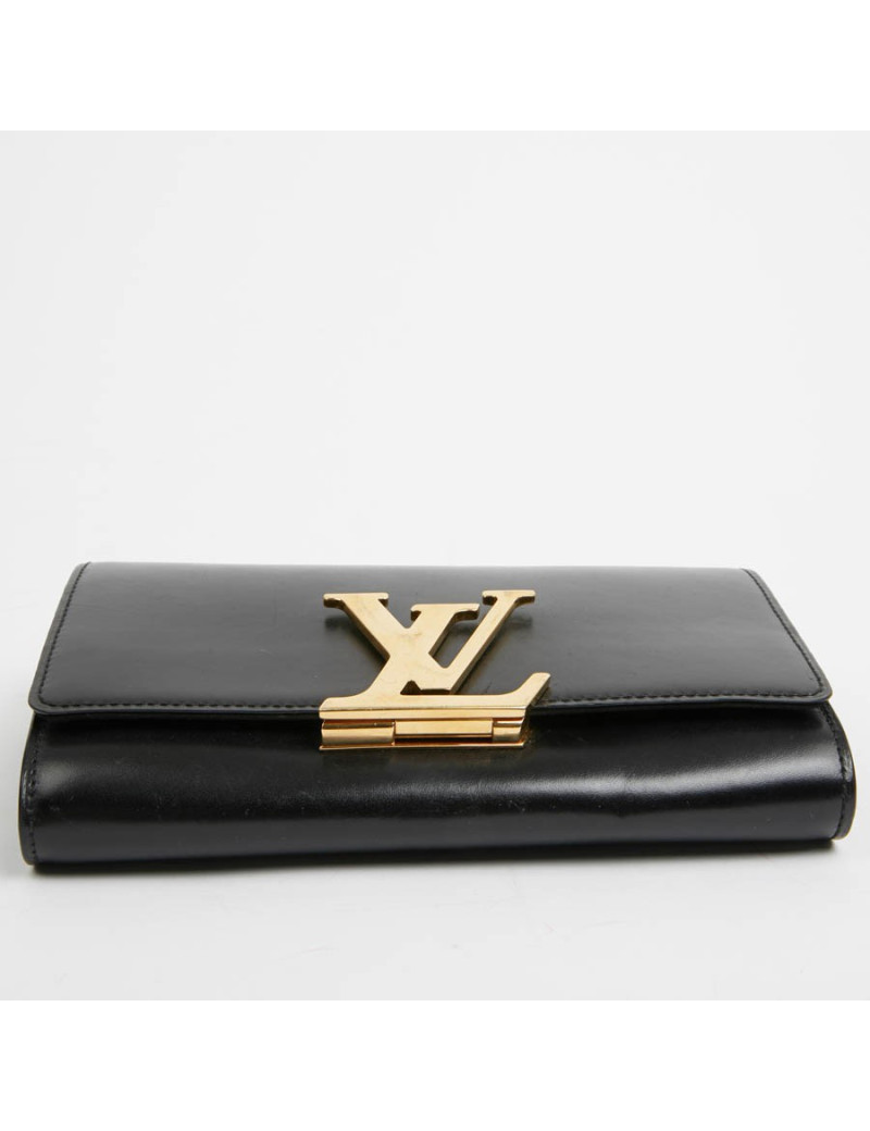 Sac Louise LOUIS VUITTON cuir lisse noir