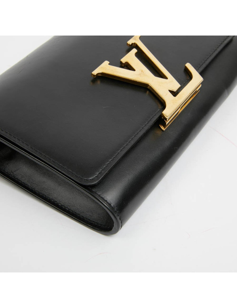 Sac Louise LOUIS VUITTON cuir lisse noir