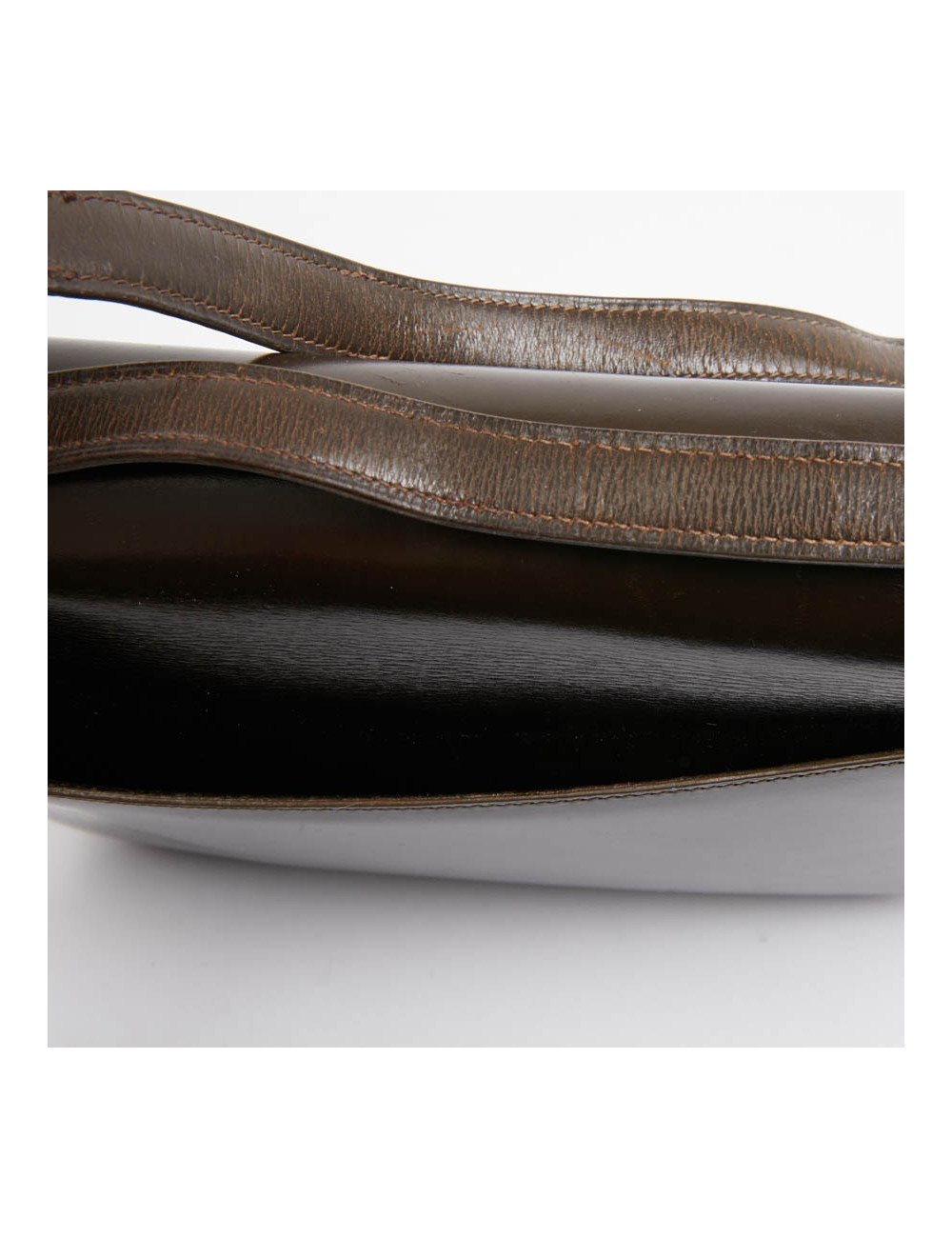 Constance HERMES cuir box marron Vintage