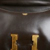 Constance HERMES cuir box marron Vintage