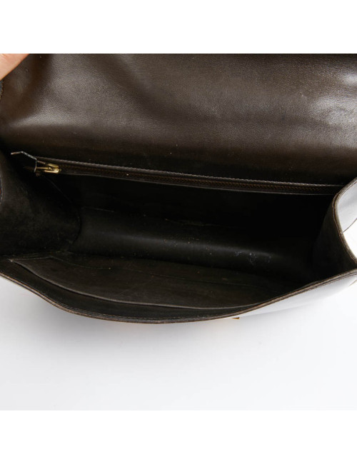 Constance HERMES cuir box marron Vintage