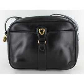 Small bag CELINE shoulder vintage leather black box