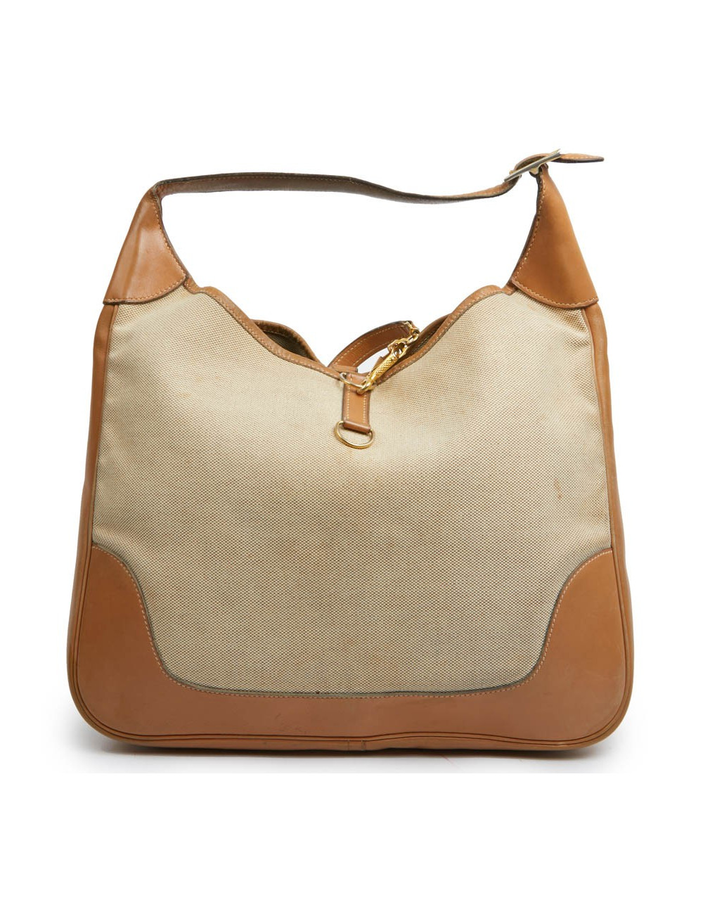 Trim HERMES toile et cuir gold