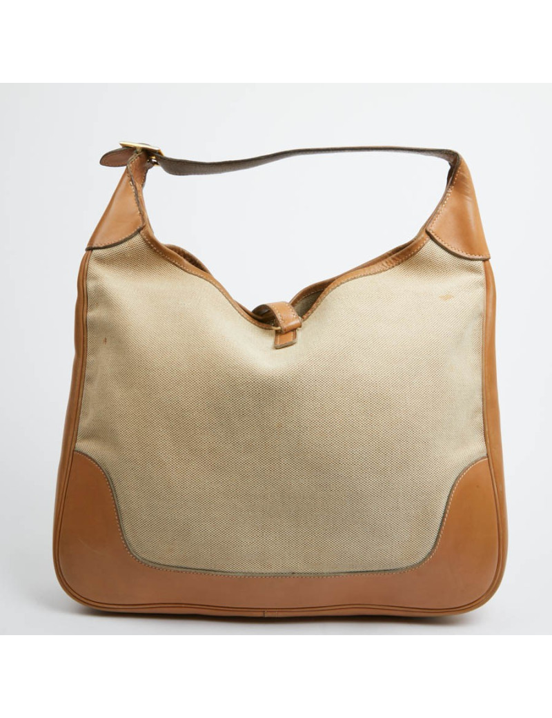 Trim HERMES toile et cuir gold