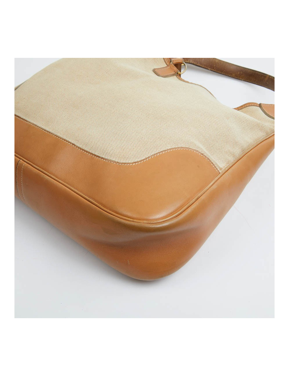 Trim HERMES toile et cuir gold