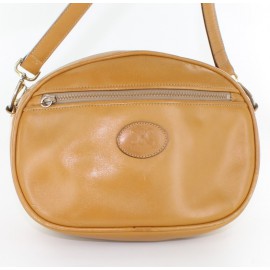 CÉLINE vintage camel leather Crossbody bag