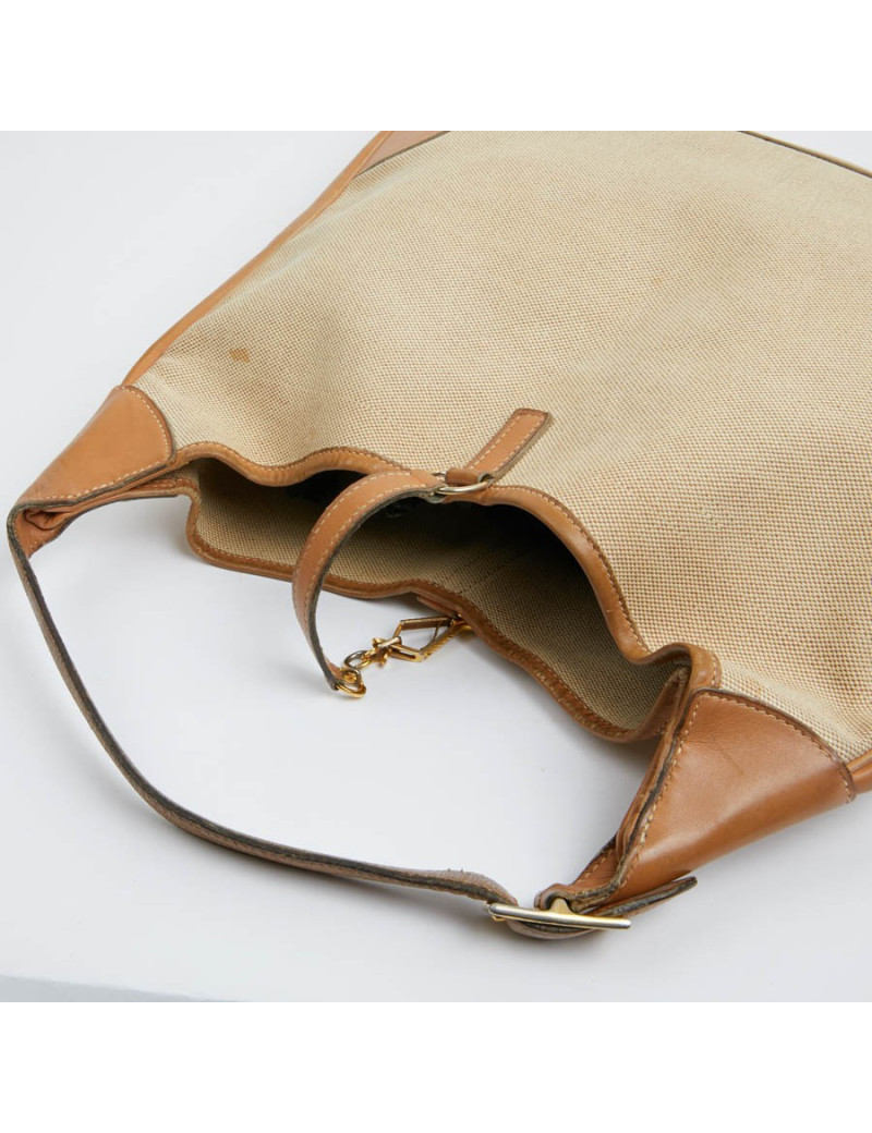 Trim HERMES toile et cuir gold