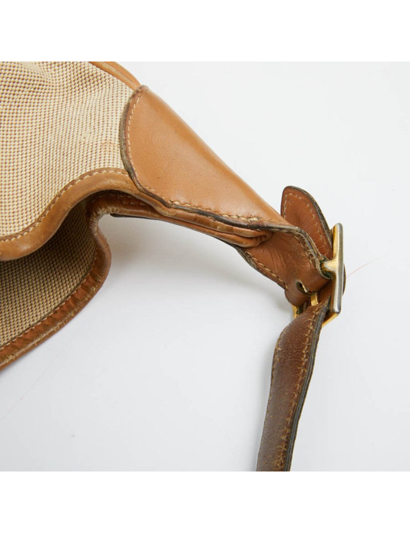 Trim HERMES toile et cuir gold