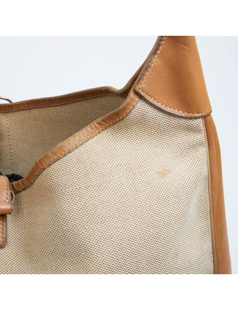 Trim HERMES toile et cuir gold