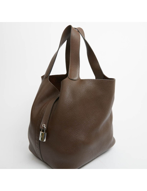 Trim HERMES toile et cuir gold