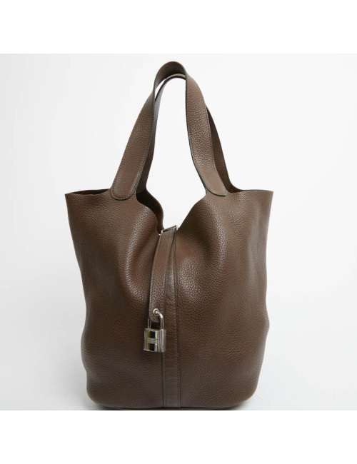 Trim HERMES toile et cuir gold