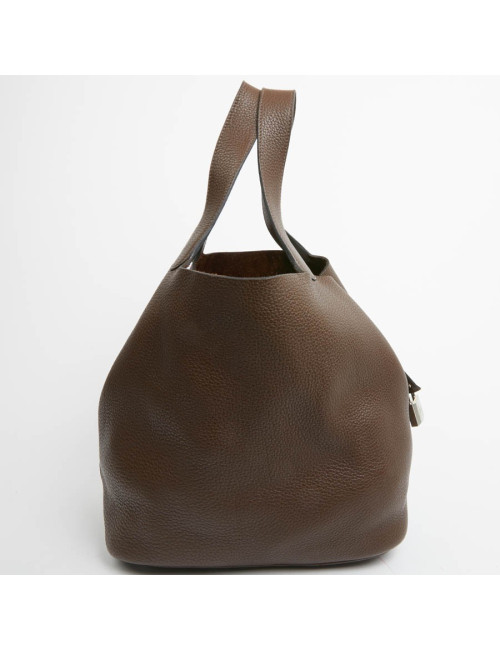 Trim HERMES toile et cuir gold