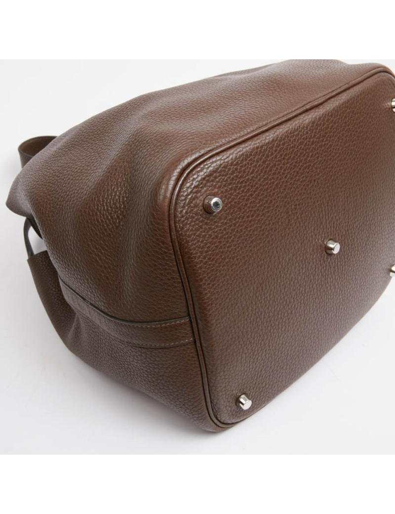 Trim HERMES toile et cuir gold