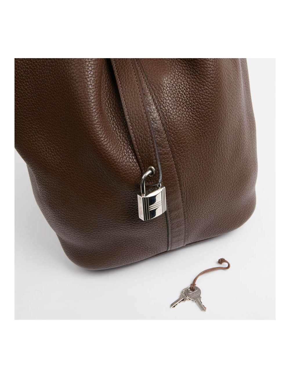 Trim HERMES toile et cuir gold