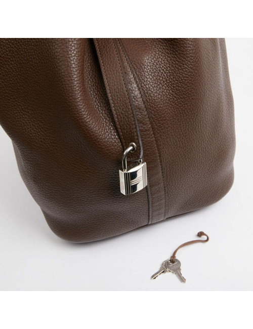 Trim HERMES toile et cuir gold