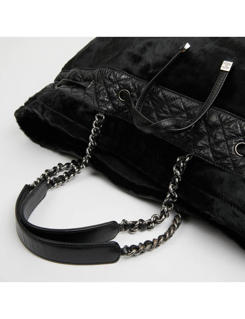 Sac poulain noir CHANEL