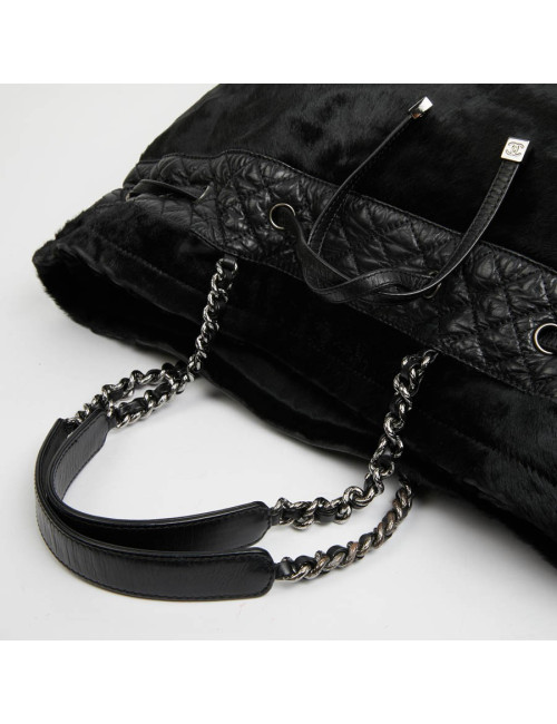 Sac poulain noir CHANEL