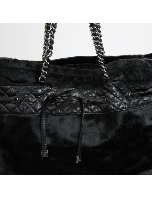 Sac poulain noir CHANEL
