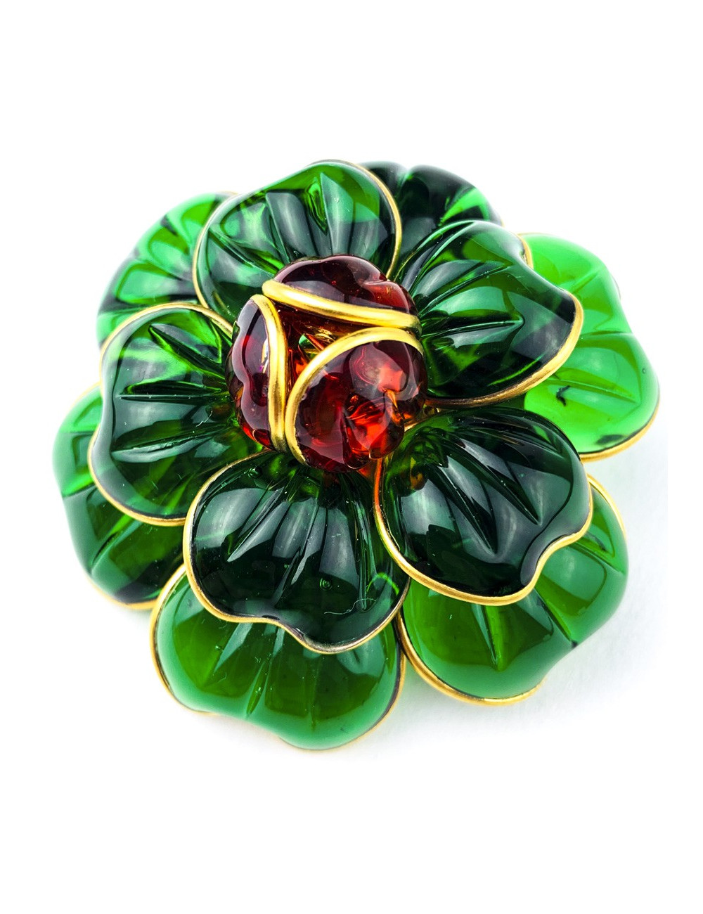 Broche camélia MARGUERITE de VALOIS