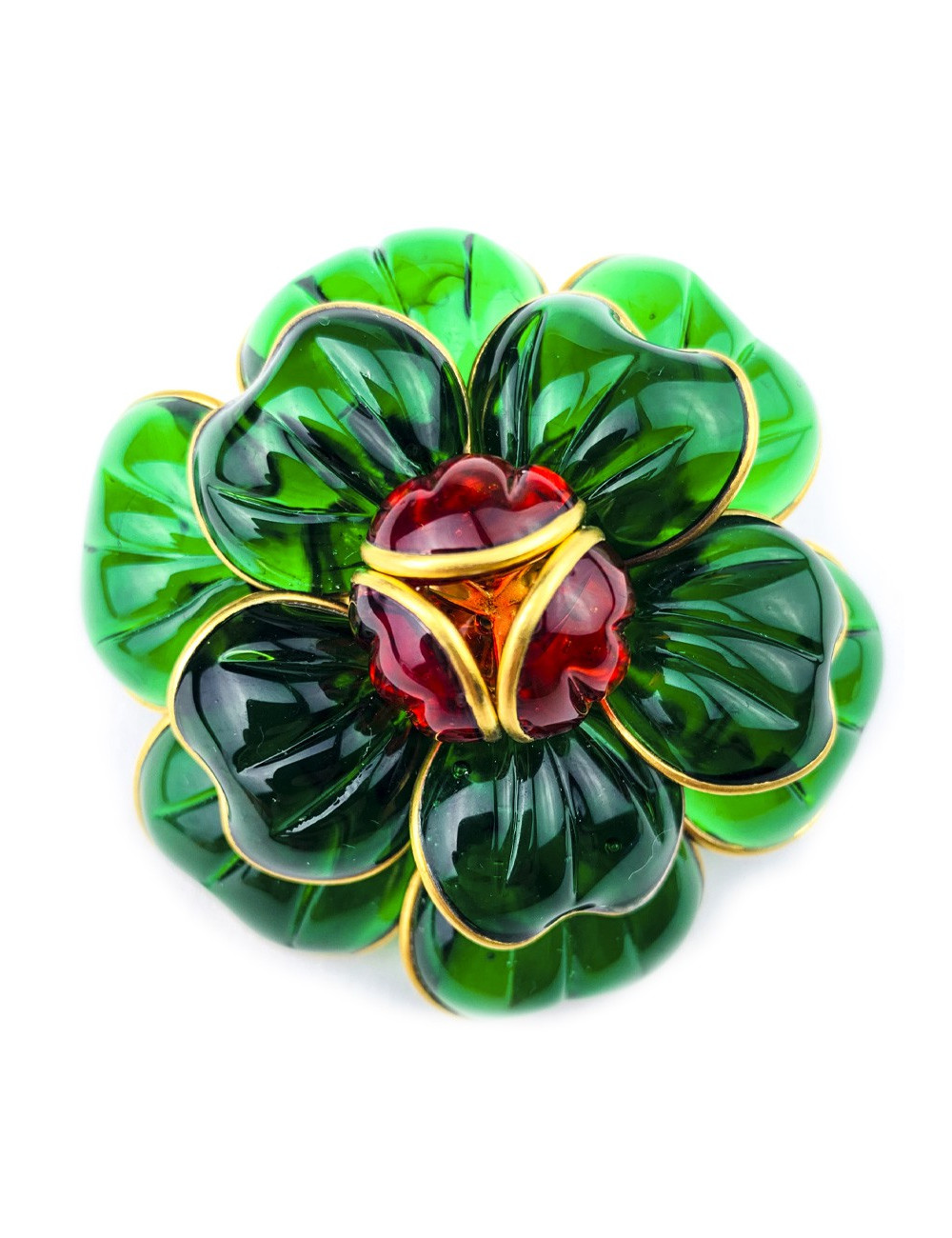Broche camélia MARGUERITE de VALOIS