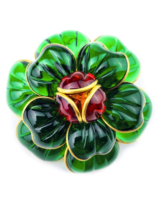 Broche camélia MARGUERITE de VALOIS