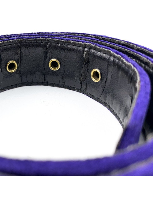 Ceinture YSL SAINT LAURENT velours violet Vintage