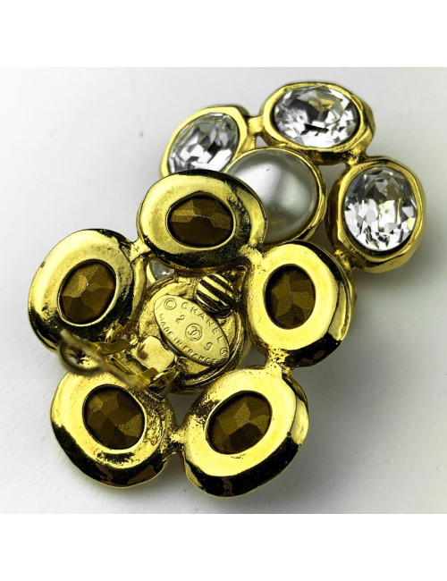 Clips d'oreille CHANEL Couture Vintage