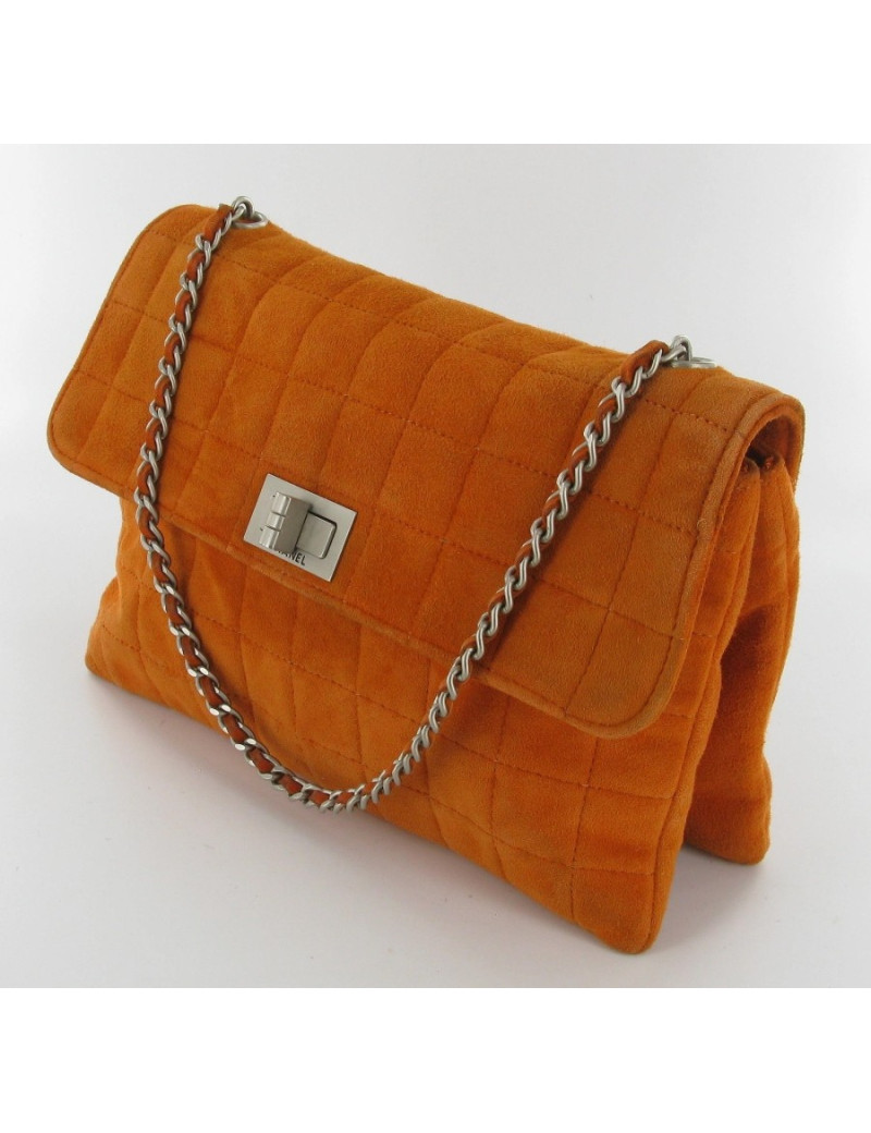Collector suede bag orange CHANEL
