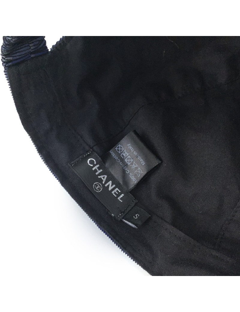Casquette CHANEL coton à carreaux Taille S 