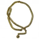Chanel ceinture double chaine dorée vintage