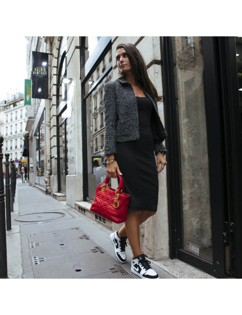 Sac Lady  DIOR cuir rouge 