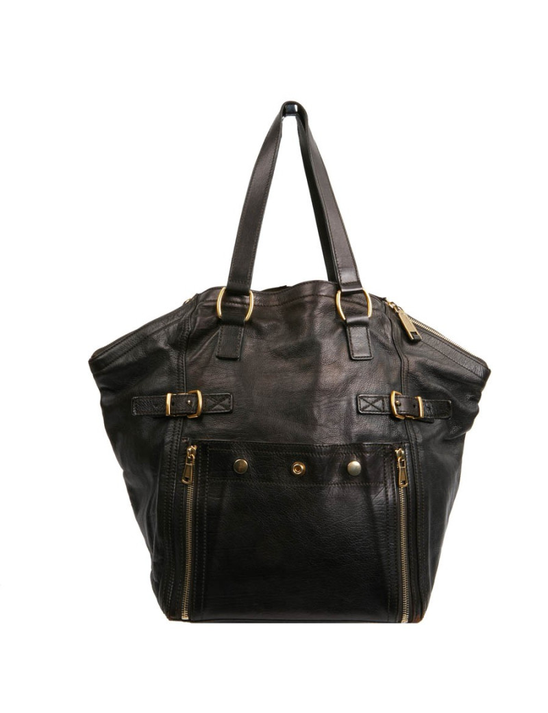 YSL Sac Downtown SAINT LAURENT cuir de veau marron