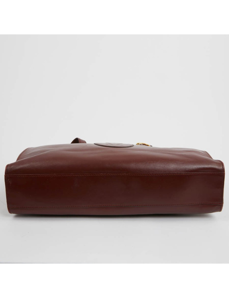 Cabas CARTIER cuir bordeaux