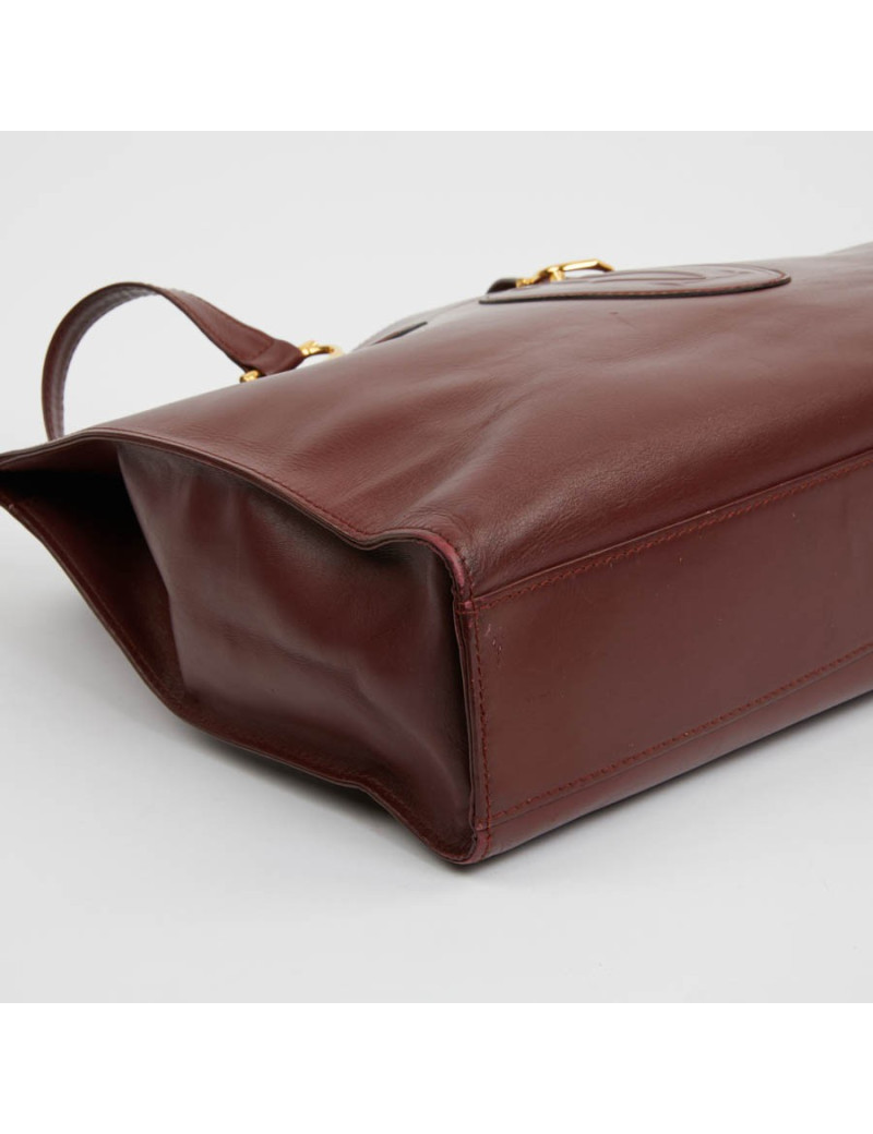 Cabas CARTIER cuir bordeaux