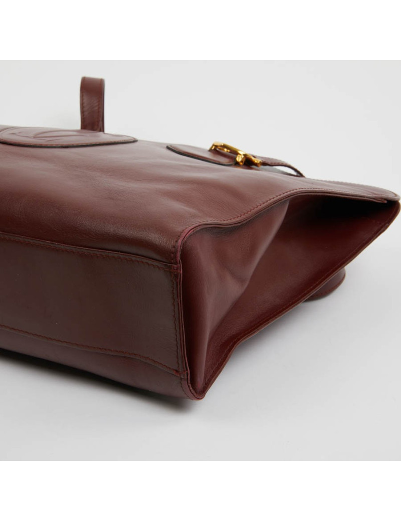 Cabas CARTIER cuir bordeaux