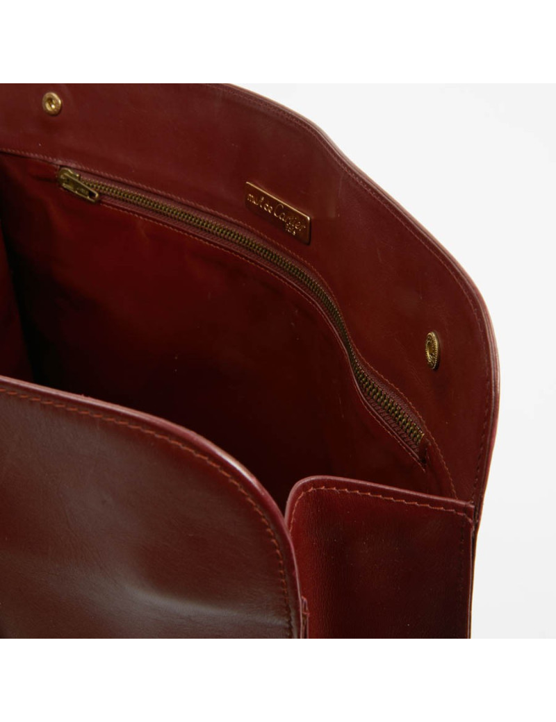 Cabas CARTIER cuir bordeaux